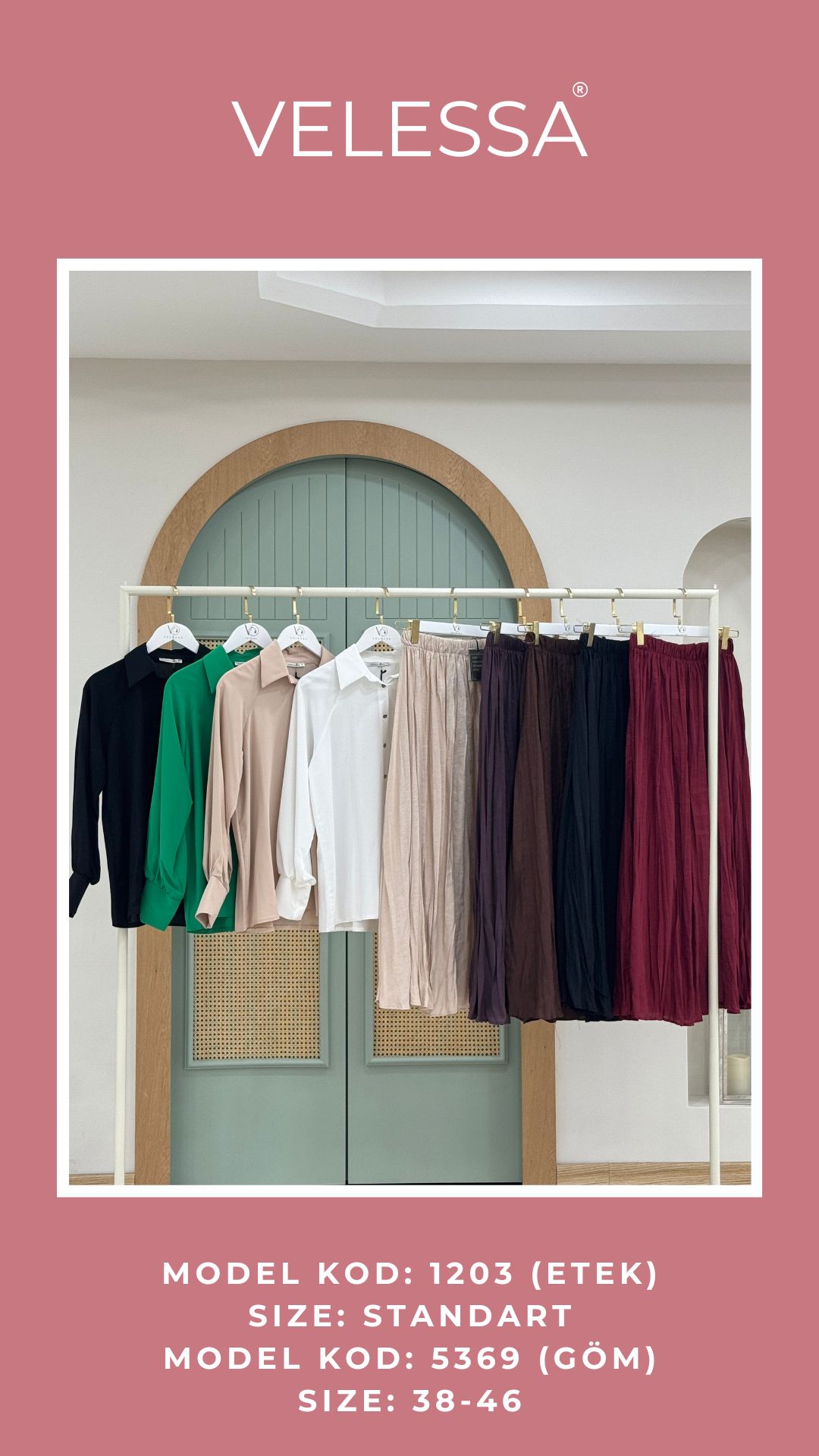 Shirt & Pleated Skirt Set