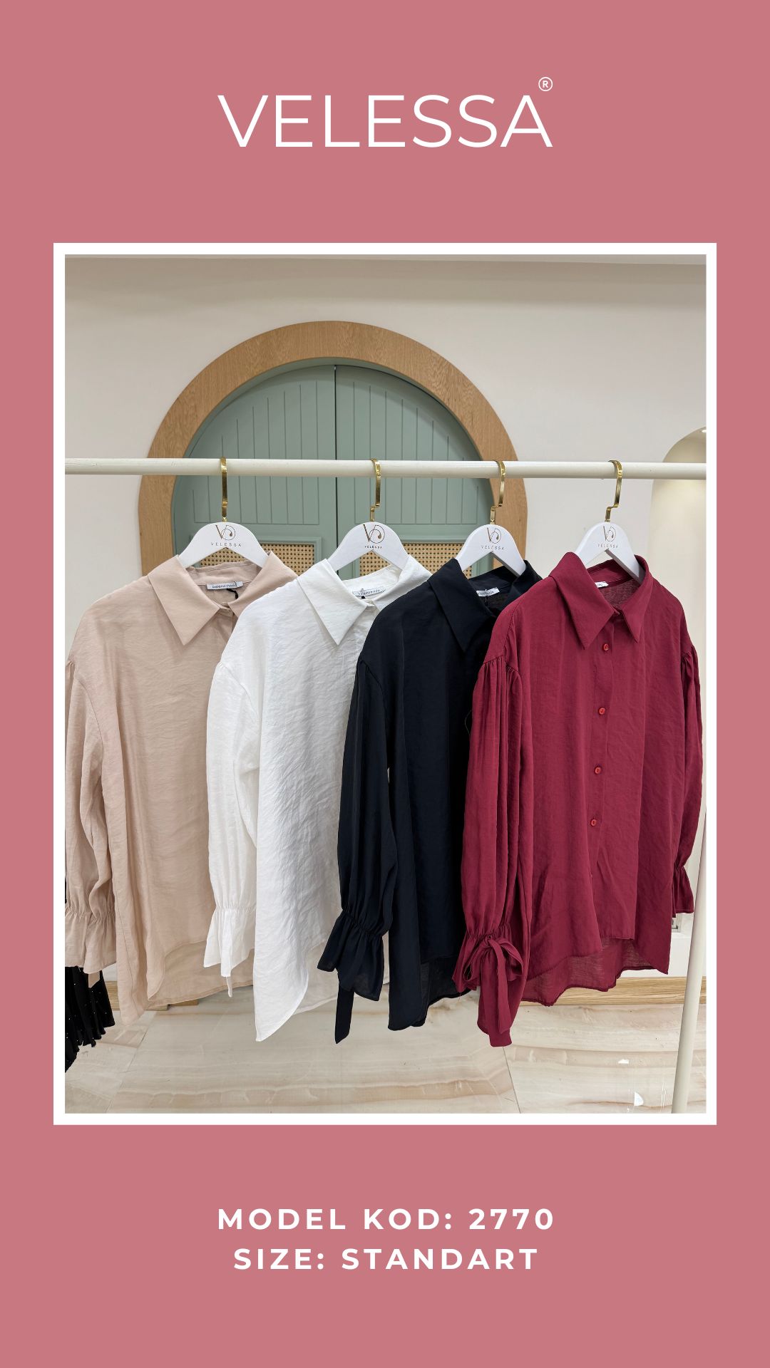 Gathered Sleeve Shirt