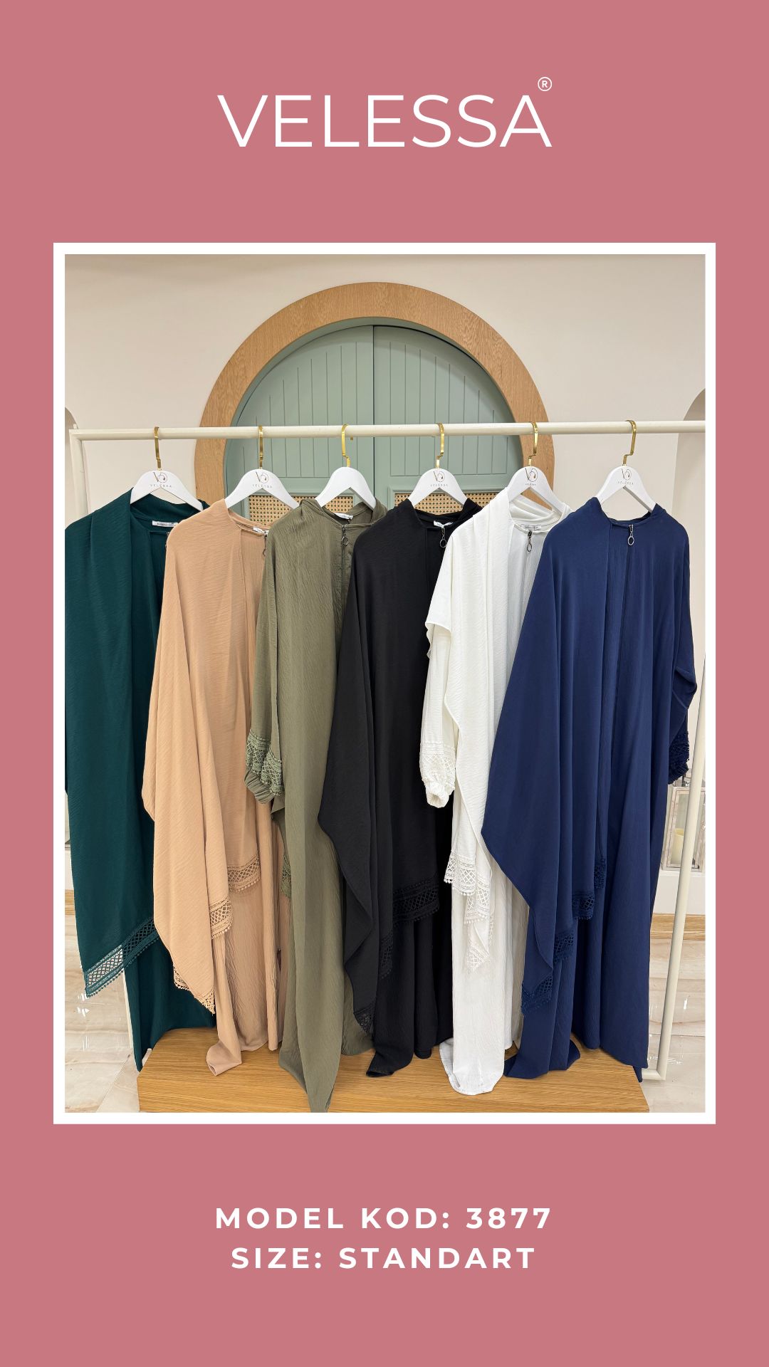 Lace Trim Kaftan