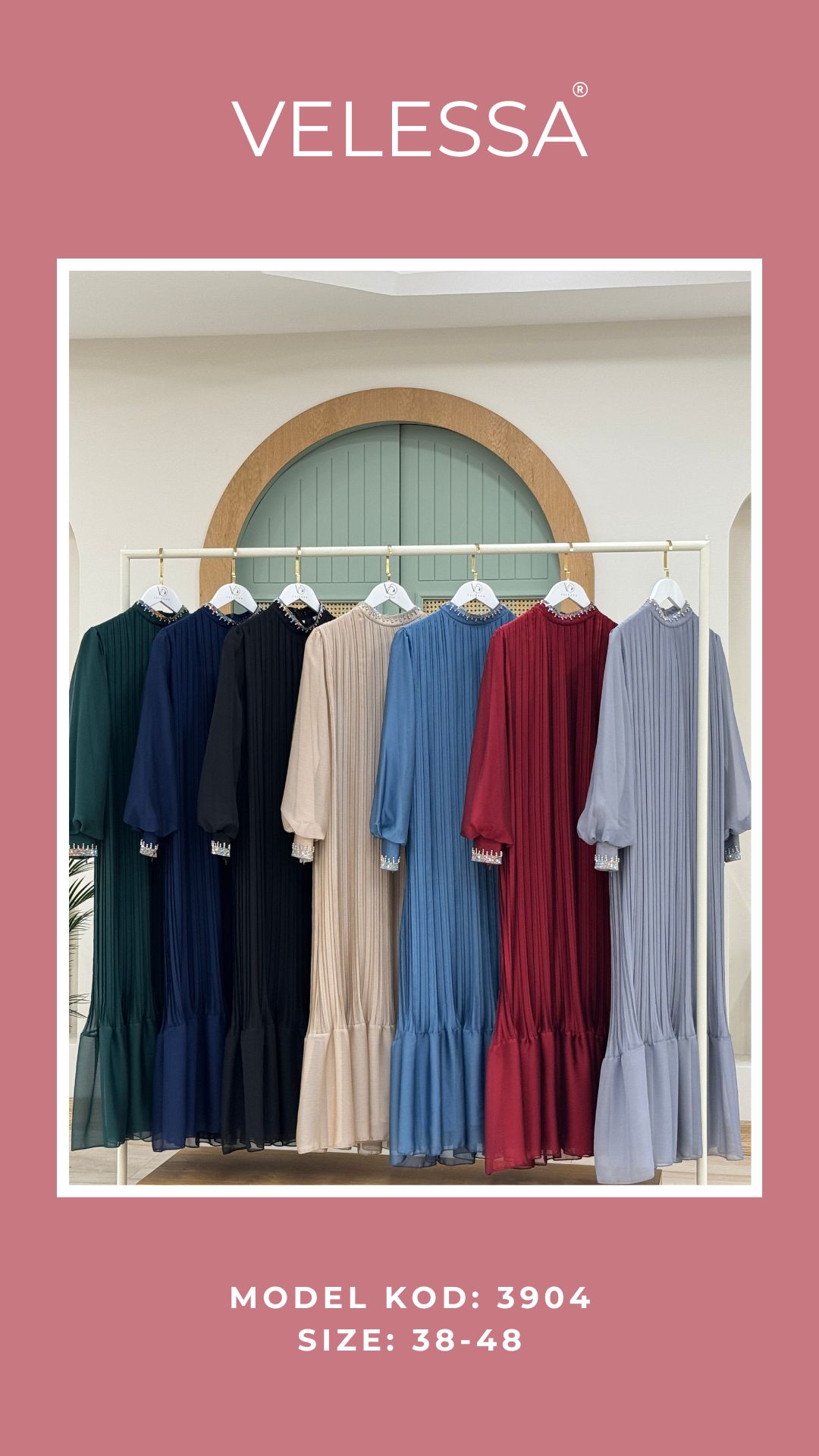 Pleated Maxi Dress